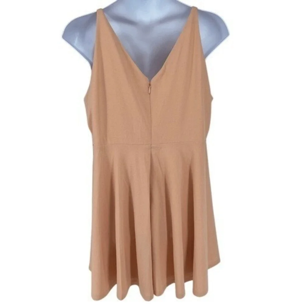 Lulus Darling Delight Blush Peach Skater Dress Plus Size‎ 3X NWT
